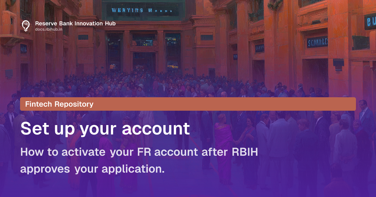 FR — Set up your account — RBIH Docs