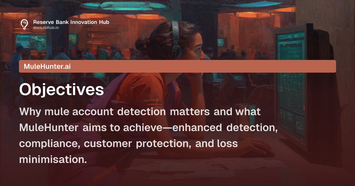Objectives — MuleHunter — RBIH Docs