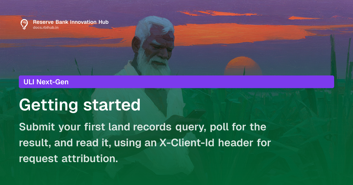 Getting started — LRS — RBIH Docs